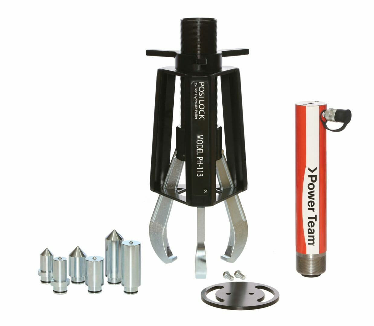 3 Jaw 12 Reach 25 tons Capacity 2-1/2-18 Spread Range Posi Lock PHB-113 External Puller 3 Jaw 12 Reach 25 tons Capacity 2-1/2-18 Spread Range Posi Lock PHB-113 External Puller