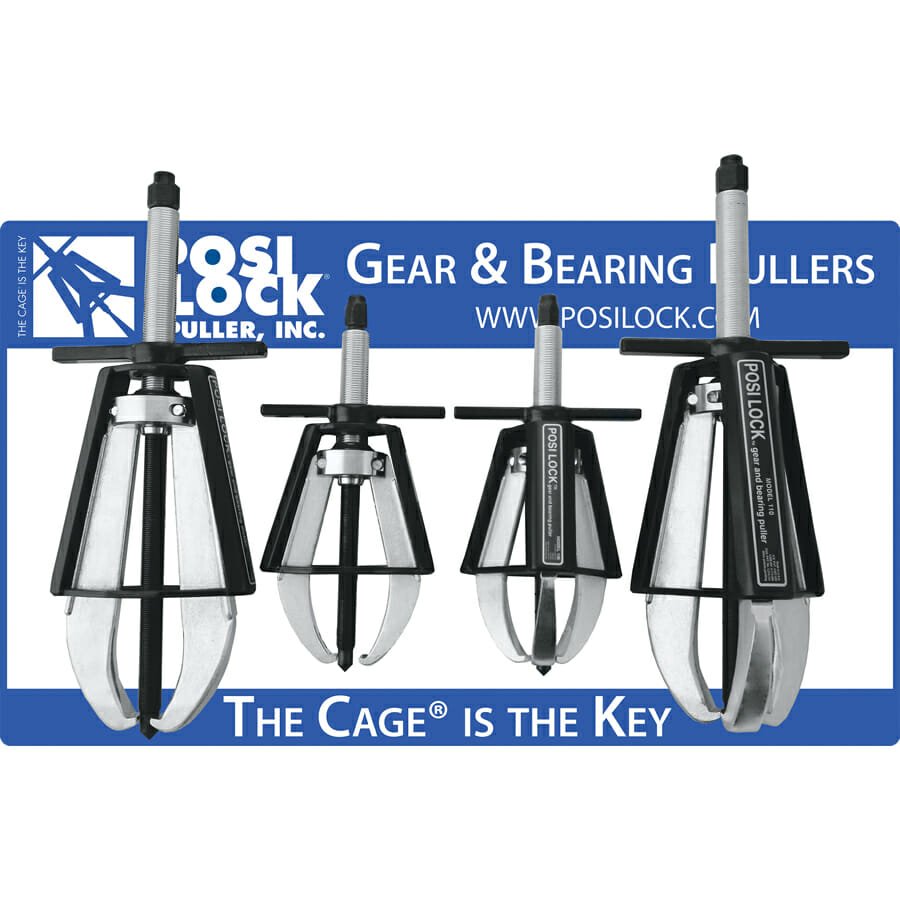 four pullers included in the set on a white and blue background
